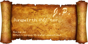 Jungwirth Péter névjegykártya