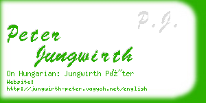 peter jungwirth business card